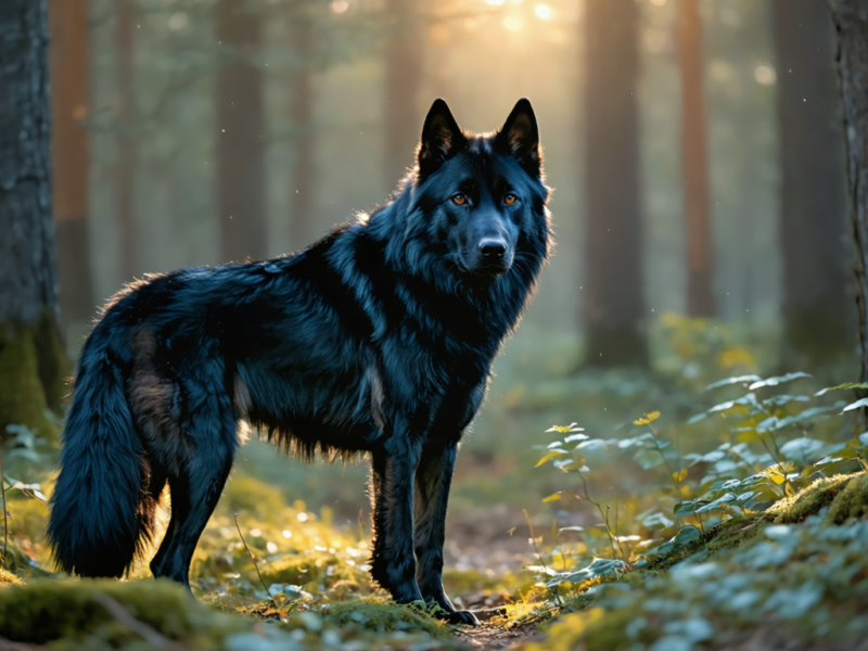 Chien-loup noir : son allure, son tempérament et ses spécificités