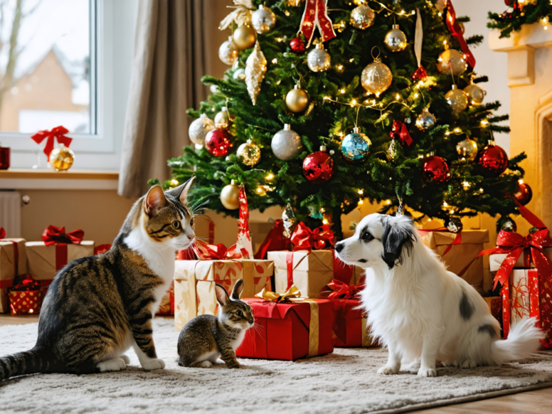 Sapin de Noël et animaux de compagnie : conseils essentiels pour une cohabitation en toute sécurité